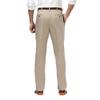 Haggar Men's Premium No Iron Khaki Classic Fit Pleat Front Casual Pant (Regular and Big & Tall Sizes), Sand, 40W x 32L view 3