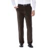 Haggar Mens Premium Stretch Corduroy Classic Fit Pant Brown 44W x 29L view 1