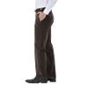Haggar Mens Premium Stretch Corduroy Classic Fit Pant Brown 44W x 29L view 2