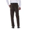 Haggar Mens Premium Stretch Corduroy Classic Fit Pant Brown 44W x 29L view 3