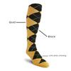 Golf Knickers Colorful Knee High Argyle Cotton Socks For Men Women and Youth - Gold/Black - Youth view 4