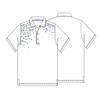 Monterey Club Men's Pixel Element Print Contrast Polo Shirt #1530 (White/Kalvin Blue, 3X-Large) view 2