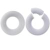 MoDTanOiz 8g 3mm 8 Gauges Gauge Ear Plugs Plug Flesh Tunnels Tunnel Double Flare Stretching Captive Bead Ball Closure Ring Steel Silicone CBR CRB Ears Earring Earrings Clicker 8g 3mm view 4