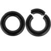MoDTanOiz 6g 4mm 6 Gauges Gauge Ear Plugs Plug Flesh Tunnels Tunnel Double Flare Stretching Captive Bead Ball Closure Ring Steel Silicone CBR CRB Ears Earring Earrings Clicker 6g 4mm view 3
