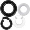 MoDTanOiz 0 Gauge Gauges 0g 8mm Ear Plugs Plug Weight Flesh Tunnels Tunnel Streching Ears Double Flare 2g 00g 0 00 1/2 Steel Stone Wood Earrings Silicone Men Women Clicker 0g 8mm view 1