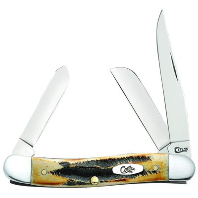 Case WR XX Pocket Knife 6.5 Bonestag Medium Stockman Item #3578 - (6.5318 SS) - Length Closed: 3 5/8 Inches