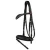 Kieffer Ultrasoft Fashion Snaffle Bridle-Cob-Black view 1