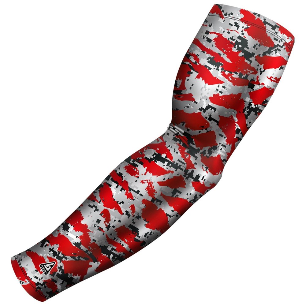 B-Driven Pro-Fit Sports Compression Arm Sleeve for Men Women & Youth Camouflage Designs Support Circulation & Cooling for Baseball, Football, Basketball, & Outdoor Sports Protective Sleeve (Single)