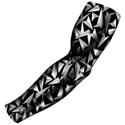 B-Driven Sports Pro-Fit Compression Arm Sleeve for Baseball, Basketball, Football - Muscle-Tendon, Bruising Reduction - Athletic, Men, Women, Youth, Kids - Black | Razor S/M (A) - 1 Pc