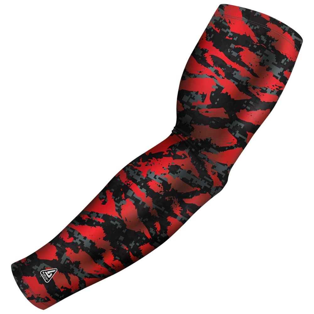 B-Driven Pro-Fit Sports Compression Arm Sleeve for Men Women & Youth Camouflage Designs Support Circulation & Cooling for Baseball, Football, Basketball, & Outdoor Sports Protective Sleeve (Single)