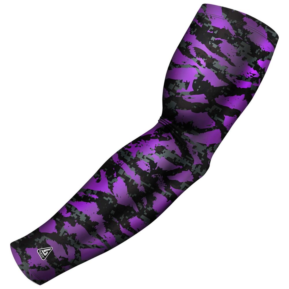B-Driven Pro-Fit Sports Compression Arm Sleeve for Men Women & Youth Camouflage Designs Support Circulation & Cooling for Baseball, Football, Basketball, & Outdoor Sports Protective Sleeve (Single)