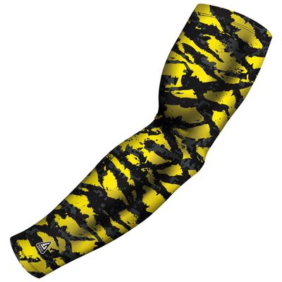 B-Driven Pro-Fit Sports Compression Arm Sleeve for Men Women & Youth Camouflage Designs Support Circulation & Cooling for Baseball, Football, Basketball, & Outdoor Sports Protective Sleeve (Single)