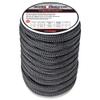 Extreme Max 3006.2312 BoatTector Double Braid Nylon Dock Line - 3/4" x 40', Black view 1