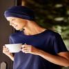 Bamboo Synergy Cap-Caps for Women with Chemo Cancer Hair Loss Luxury Bamboo - Cream view 4