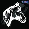 Eyecandy Decals Horse Head Rodeo 5" White Decal Sticker view 1