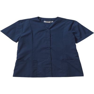 Edwards Garment Women's Two Pockets Short Sleeves Tunic, Vintage Navy, Xx-Large