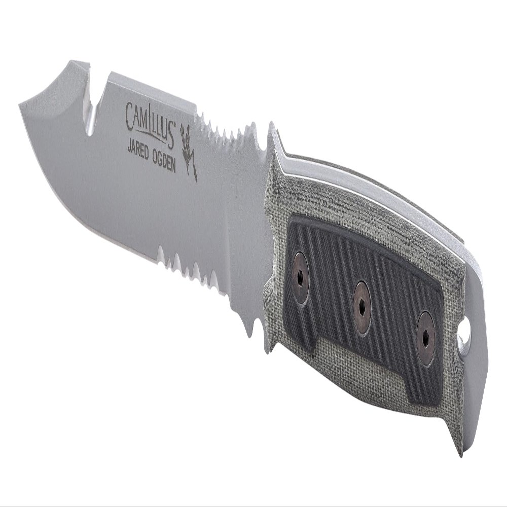 CAMILLUS SKOL 10.5" Collectable Durable Corrosion-Resistant 1095 Carbon Steel Full Tang Construction Fixed Blade Knife with Molded ABS Sheath & 360-degree Belt Clips