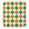 TOOLOUD Irish Colors Argyle Pattern Micro Terry Sport Towel 11"x8" All Over Print view 1