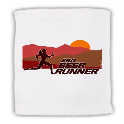 TOOLOUD Pro Beer Runner Woman Micro Terry Sport Towel 15" x 22"