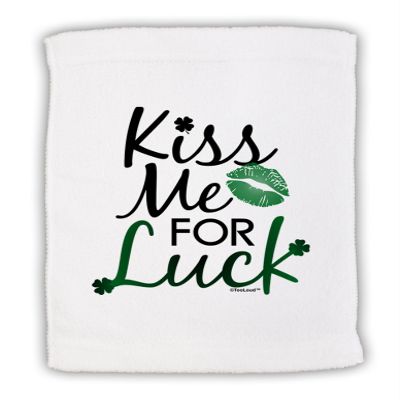 TOOLOUD Kiss Me for Luck Micro Terry Sport Towel 15" x 22"