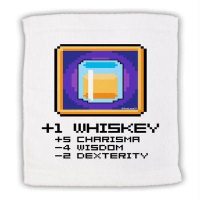 TOOLOUD Pixel Whiskey Item Micro Terry Sport Towel 15" x 22"
