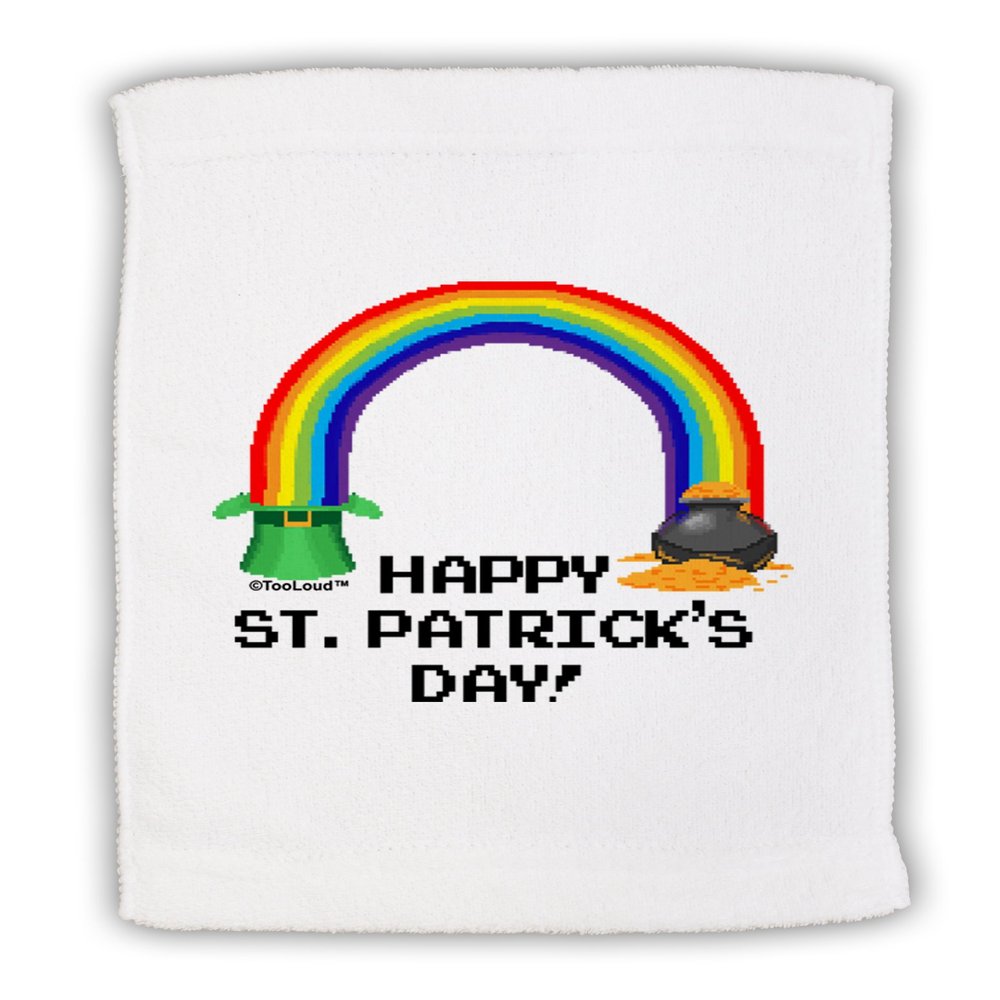 TOOLOUD Pixel Pot of Gold St Patrick Text Micro Terry Sport Towel 11"x18"