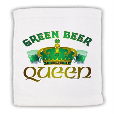 TOOLOUD Green Beer Queen Micro Terry Sport Towel 11"x18"