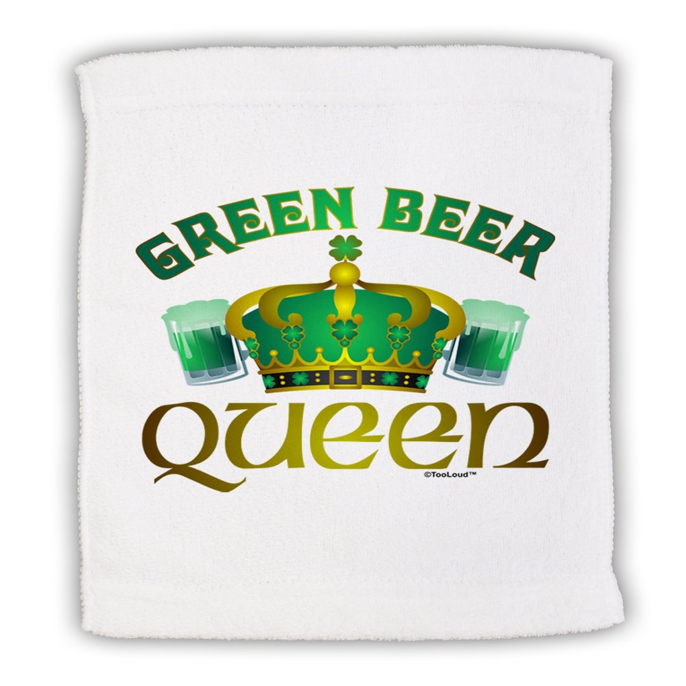 TOOLOUD Green Beer Queen Micro Terry Sport Towel 11"x18"