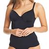 Freya Swim Womens Remix Underwire Plunge Tankini Top, Black, 30D US view 1