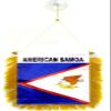 AZ FLAG American Samoa mini Banner 6'' x 4'' - American Samoan PENNANT 15 x 10 cm - mini Banners 4x6 inch suction cup hanger view 1