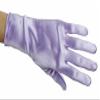 Greatlookz Beautiful Wrist Length Short Satin Gloves in Lavender view 1