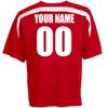 Custom Soccer Jersey Youth Medium in Scarlet Red and White view 2