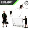 QuickPlay Kickster Elite 12x6 Portable Soccer Goal for Backyard Training - Ultra Fast Setup Weighted Soccer Goal for Turf & Indoor Use - Durable Soccer Net for Home & Team Practice view 3