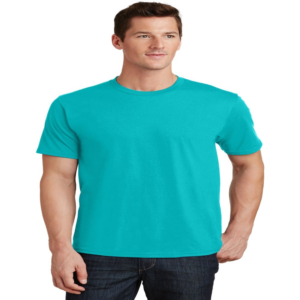 Port & Company Mens Fan Favorite Tee PC450 -Bright Aqua 5XL
