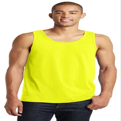 District Young Men's The Concert Tank_Neon Yellow_S