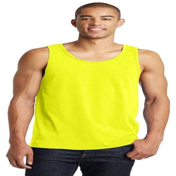 District Young Men's The Concert Tank_Neon Yellow_S