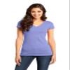 District Women's Soft Durable Ring Spun V-Neck T-Shirt_True Violet_XS view 1