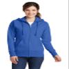 Port & Company Ladies Classic Full-Zip Hooded Sweatshirt LPC78ZH -Royal 4XL view 1