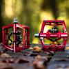 Funn Mamba MTB Clipless Pedals, Single Sided Clip Mountain Bike Pedals, Compatible with SPD Cleats, 9/16-Inch CrMo Axle Bicycle Pedals for MTB/BMX/Gravel Cycling (Red) view 3