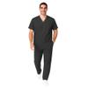 M&M SCRUBS Men Scrub Set Medical Scrub Top and Pants XXL Black view 1