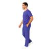 M&M SCRUBS Men Scrub Set Medical Scrub Top and Pants S Purple view 3
