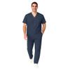 M&M SCRUBS Men Scrub Set Medical Scrub Top and Pants XXXL Dark Navy Blue view 1