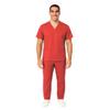 M&M SCRUBS Men Scrub Set Medical Scrub Top and Pants M Red view 2