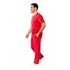 M&M SCRUBS Men Scrub Set Medical Scrub Top and Pants M Red view 3