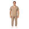 M&M SCRUBS Men Scrub Set Medical Scrub Top and Pants XS Khaki view 2