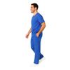 M&M SCRUBS Men Scrub Set Medical Scrub Top and Pants XL Dark Royal Blue view 3