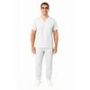 M&M SCRUBS Men Scrub Set Medical Scrub Top and Pants XL White view 2
