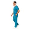 M&M SCRUBS Men Scrub Set Medical Scrub Top and Pants S Teal view 3