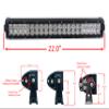 22" OZ-USA 4D-Series 120W LED Lightbar Combo Spot/Flood Beam Plug and Play Harness for Off-Road Truck Bumper 4x4 UTV 12V 24V view 3