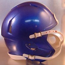 Riddell Speed Blank Mini Football Helmet Shell - Memphis Blue Metaliic